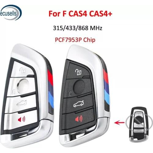 3+1/4 Buttons Smart Remote Car Key Fob 315/433/868 With PCF7953 Chip for BMW F CAS4 CAS4+ X5 X6