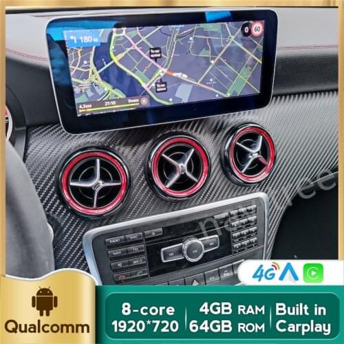 4G LTE Android Car Gps Navigation multimedia player For Mercedes Benz A Class W176 / GLA X156 / CLA C117 2013 - 2018 Radio SD
