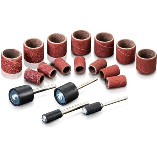 50 pcs sanding sleeves 1/2 sanding paper grinding wheel sanding dremel rotary tool sandpaper abrasive polishing for woodworking