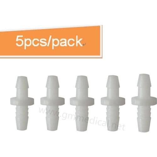 Single Tube Adapter NIBP Cuff Air Hose Blood Pressure Cuff Connector,Plastic,5pcs/pack