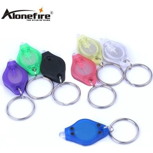 ALONEFIRE Cool LED Mini Night keyhole Keychain light Portable Gift floodlight flashlight Key chain lamp Student Child torch