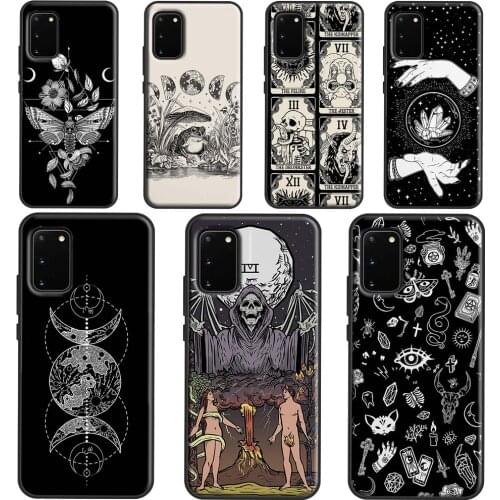 Occult Witchcraft Moon Gothic Witch Cover For Samsung Galaxy S20 FE S21 Plus Note 20 Ultra S8 S9 S10 Note 10 Plus Phone Case
