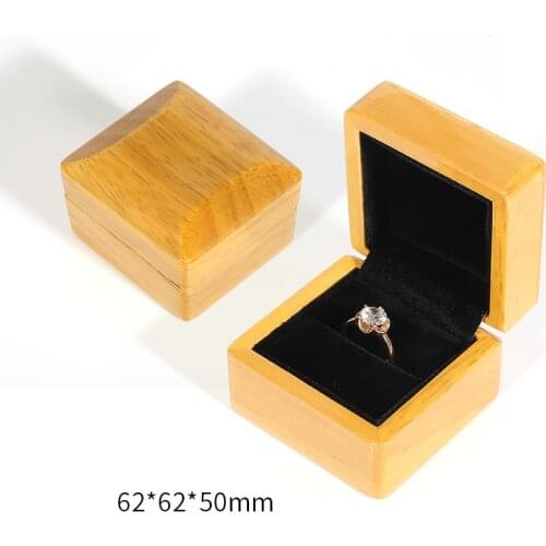 Travel Mini wood Jewelry Packing Case Ring Bracelet Pendant Display Box Organizer Women Men Wedding Gift