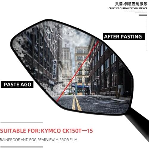 Spirit Beast Scooter rearview mirror film Refit reverse mirror anti-rain fog anti-dazzling sticker For KYMCO G150/CK150T-15