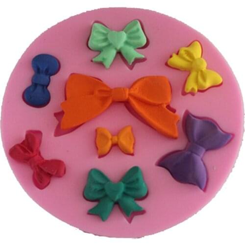 F1085 Bowknot Silicone Fondant Mold Gum Paste Cake Decorating cake topper Mould