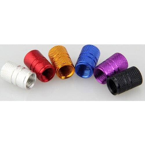 4pcs/set Aluminium Alloy round Wheel Tire Valve Stem Caps Red Color Covers Automobiles Motorcycles Bicycles Tyre Accessories