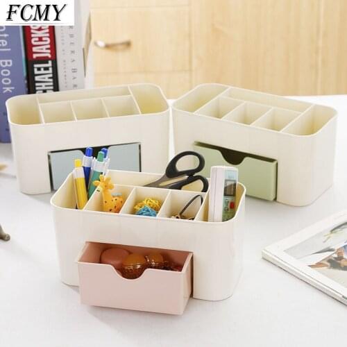 Saving Space Desktop Comestics Makeup Storage Drawer Type Box Makeup Organizer Small Type Dressing Table