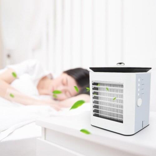 Mini Cooling Fan Desktop Refrigeration Spray Cooling USB Fan Water Cooling Small Fan Student Dormitory Office Air Cooler