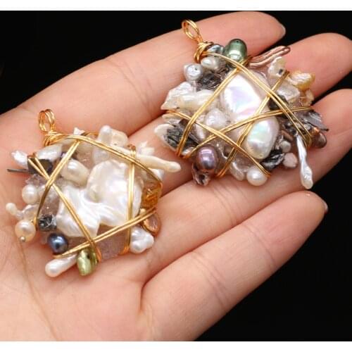 New Style Pendant Natural Freshwater Pearl Irregular Winding For Jewelry Making DIY Necklace Bracelet Accessory