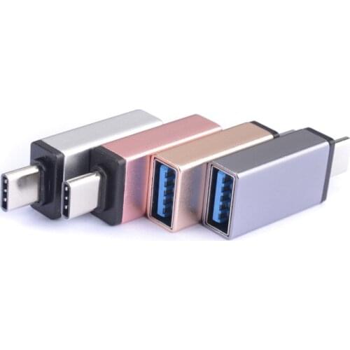 Random Color OTG Converter Adapter for Android Smartphones A Female Data Connector Converter Type C to USB OTG Adapter