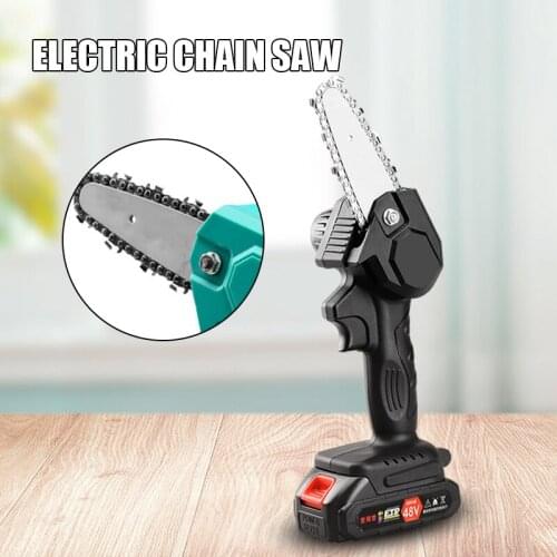Handheld Mini Chainsaw for Wood Cutting and One-Hand Chainsaw Rechargeable Saw Garden Logging SUB Sale