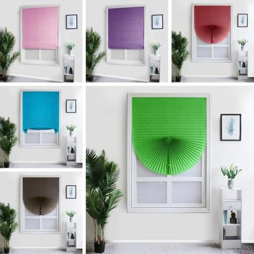 Self-Adhesive Windows Blinds Half Blackout Curtains For Bathroom Balcony Shades For Living Room Window Door Decor For Office