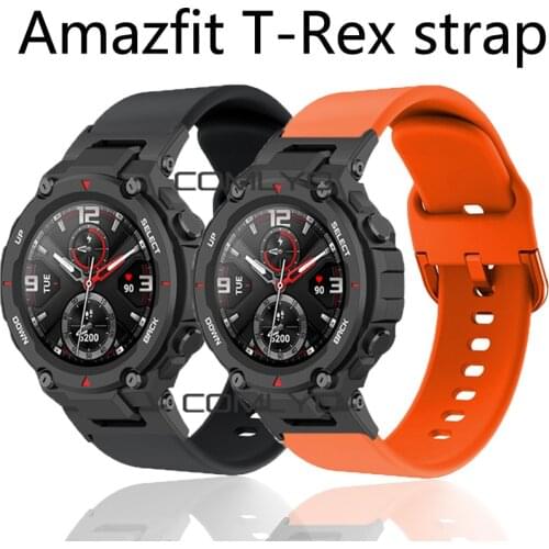 New Silicone WristBand For Huami Amazfit T-Rex Strap smart watch BAND For Xiaomi Amazfit T REX Bracelet Sports Straps