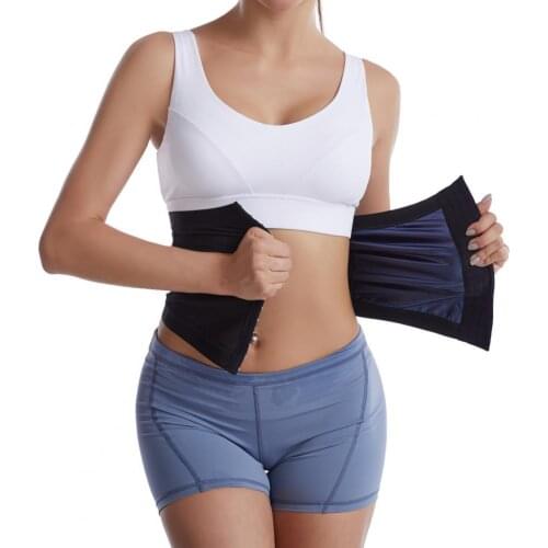 Waist Trimmer Adjustable Heat-trapping Wide Application Sweat Tummy Workout Belt Stomach Wraps for Women Bodybuilding