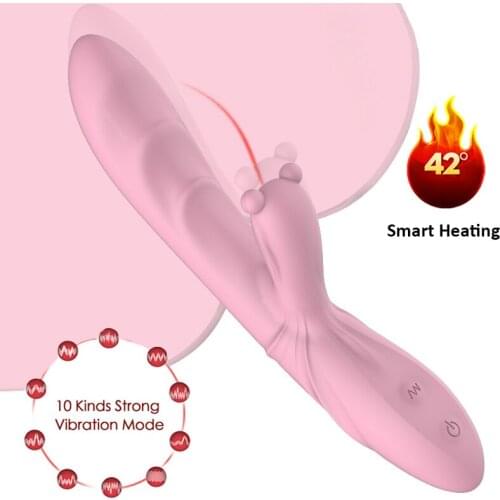 Smart Heating Rabbit Vibrator Vagina G Spot Clitoris Stimulator Sex Toys for Adults Women Clitoral Massager Female Masturbator