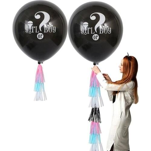 36 inch boy or girl balloon black latex balloon baby gender reveal baby shower balloon baby baptism arrangement balloon