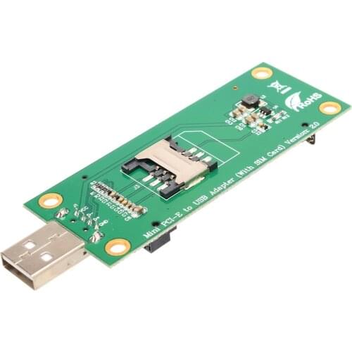 High Quality Mini Wireless PCI-E Card Slot To USB Adapter with SIM 8Pin for WWAN/LTE Module