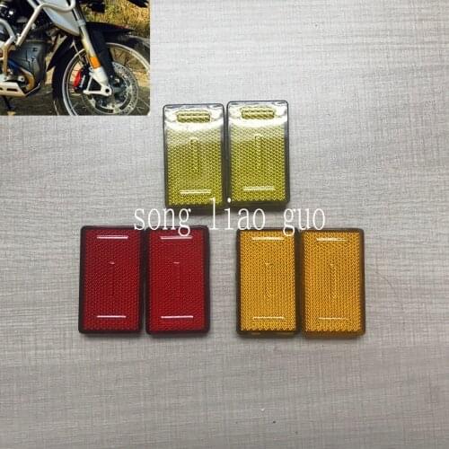 1pair Motorcycle 3colors Front Fork Leg Reflector For BMW K1200RS K1200 GTR1200RT R1200GS R1200R New