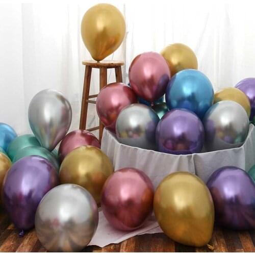 100/50/30pcs Pearl Chrome Metallic Latex Air Helium Balloons Baby Shower Wedding Birthday Party Decor Air Globos Infatable Balon