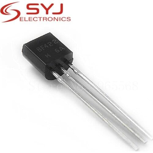 100pcs/lot BF422 in-line triode transistor TO-92 0.1A 250V NPN In Stock