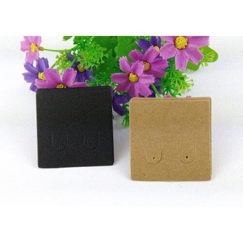 200pcs/lot Kraft Earring cards Blank Earring cards kraft paper Jewelry Display Cards Accept Custom jewelry cards add Extra cost