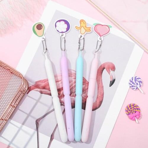 30pcs Creative Cartoon Fruit Pendant Gel Pen Student Prizes Pen Signing Pen Office And School Supplies Cute School Supplies