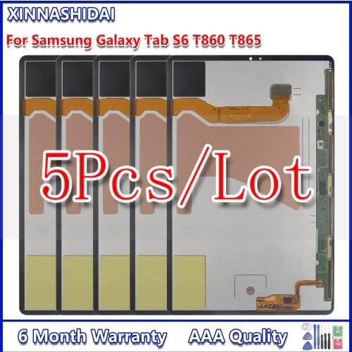 5pcsLCD for Samsung Galaxy Tab S6 10.5" T860 T865 2019 LCD display touch screen T860 LCD Replacement