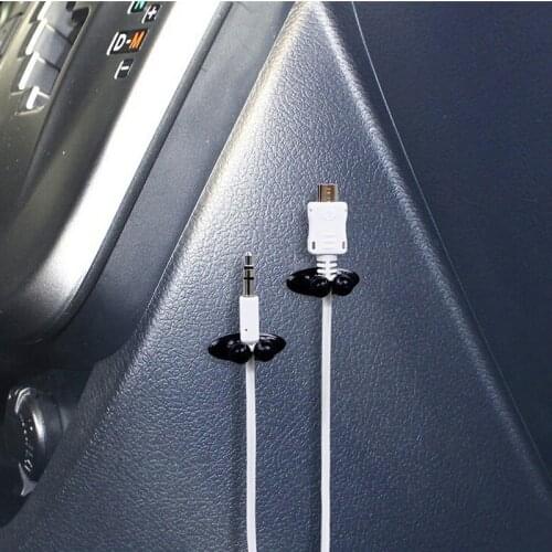 Car Desk Wall USB Wire Cable Line Fastener Clip Holders for kia cerato Stinger rio ceed Sorento Cerato Forte optima soul k3 k5