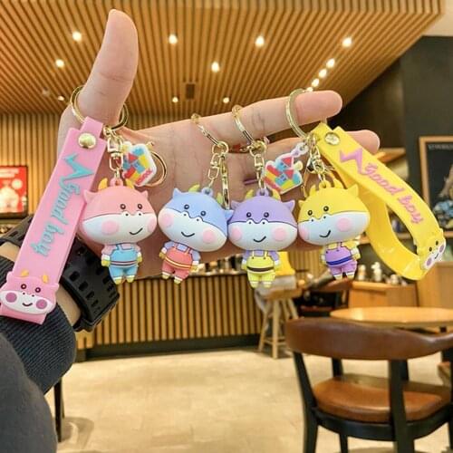 Key Chain Premium Soft Cattle Mascot Good Craftsmanship Durable Key Chain For Home