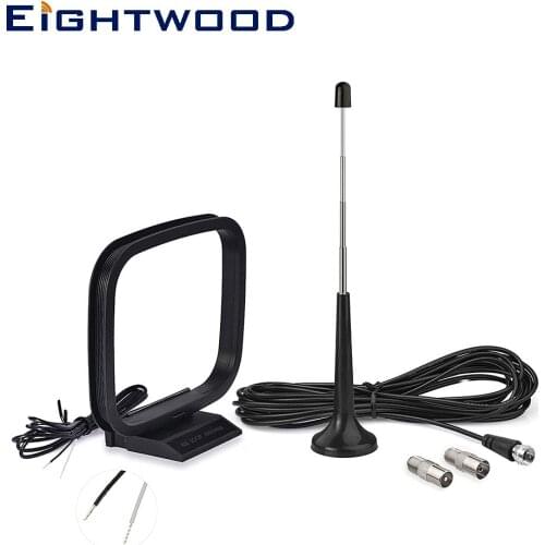 FM Radio Antenna Magnetic Base AM Loop Aerial for Denon Pioneer Onkyo Yamaha Marantz AV Audio Video Home Theater Receiver Tuner