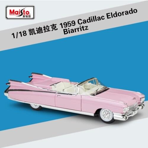 Maisto 1:18 Cadillac 1959 Eldorado Biarritz alloy car model Collection Gift toy
