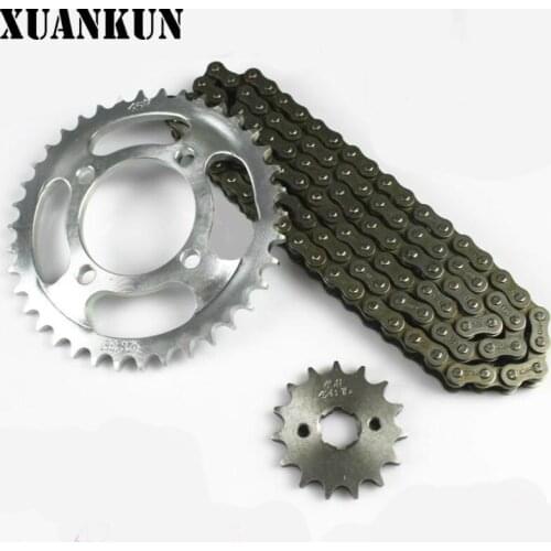 XUANKUN Motorcycle Chain FXD125 Chain Size Chain Wheel Gear Chain Wheel Gear Flywheel