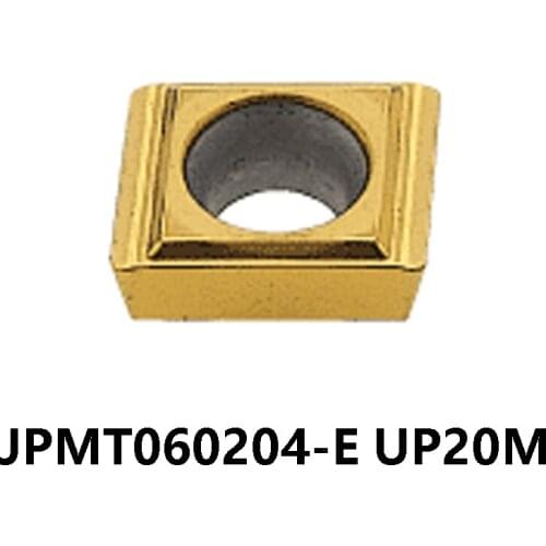 Original JPMT060204-E UP20M JPMT 060204 JPMT0602 JPMT06 Carbide Inserts Lathe Turning Cutter for Steel & Stainless