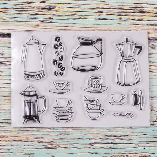 Happy kitchen transparent clear stamp for DIY Scrapbooking/Card Making/Kids Christmas Fun Decoration Supplies