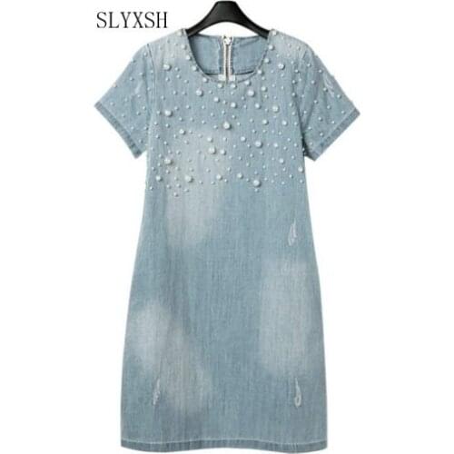 Модные джинсовые платья SLYXSH China At AliExpress