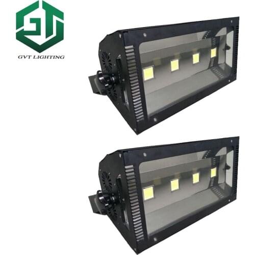 2pcs/lot 4*100W leds high power Led 400W strobe light Auto DMX512 flash light 1/3/6 Mode dj stroboscope white color