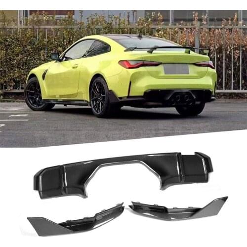 Dry Carbon Fiber MP Style Rear Diffuser Lip Spoiler Splitters Rear Bumper Diffuser for BMW 3 4 Series G80 G82 G83 M3 M4 2021