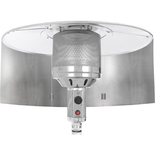 Patio Heaters Reflector 3PCs Environmental Protection Shield Aluminum For Propane Natural Gas With Storage Bag Reflector Shield