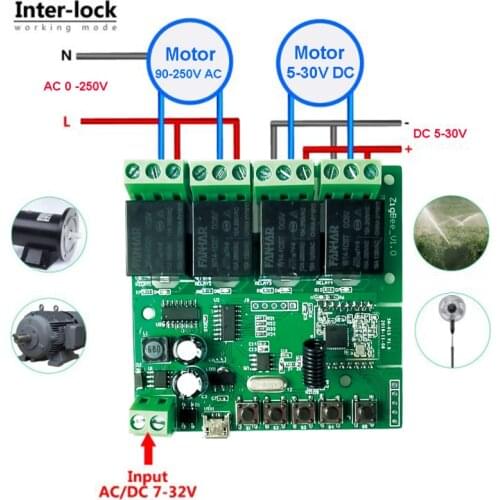 Ewelink 4CH Zigbee Smart Light Switch Module DC 5/12/32V RF433 Receive 10A Relays Work with Alexa Google Assistant MQTT protocol