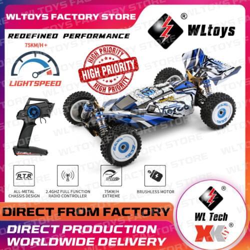 Wltoys 124018/124019 1/12 RC Car 2.4G 4WD Off-Road Drift Car 60 km/h Metal Chassis Formula Car Toys for Children Gift