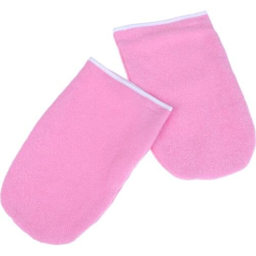 1 Pair Wax Warmer Gloves Protection For Warmer Wax Heater Paraffin Hand Gloves Heater SPA Cotton Mittens