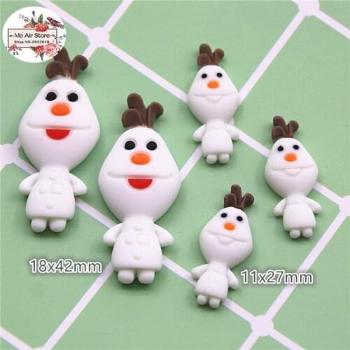 10pc Resin snowman Flatback Cabochon Craft for DIY hair bow center scrapbooking Hair Decora