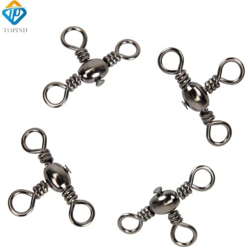1000pcs Top quality Barrel triple swivel swivels style A 6*8