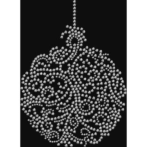 2pc/lot Merry Christmas big snowflake Rhinestone Iron on Transfer hot fix rhinestone motif designs iron on crystal transfer