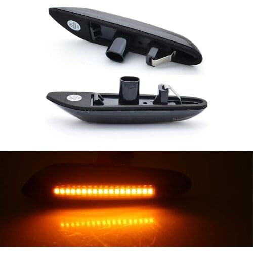 2x LED Turn Signal Lamp Side Marker Flowing Light For BMW E46 E36 E90 E91 E60 E81 E82 E92 E93 X1 E84 X3 E83 X5 E53 E70 X6 E71