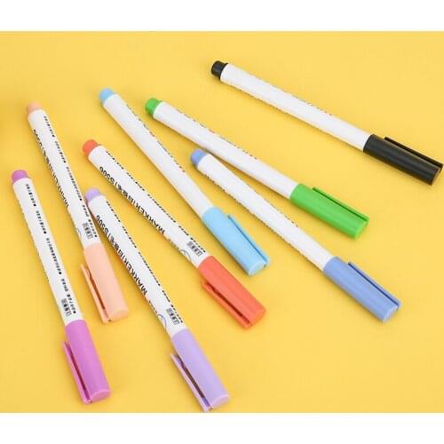 8 Colors Erasable Whiteboard Marker Pen Water-based Drawing Pens Non-toxic Children Art Writing School Office Meeting Supply