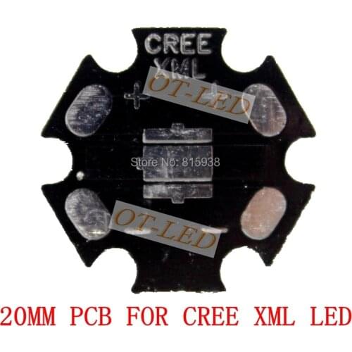 Freeshipping!20MM CREE XML/XML2 T6 U2 LED PCB/ Aluminum base plate/ Circuit board/PCB LED board 100pcs/lot