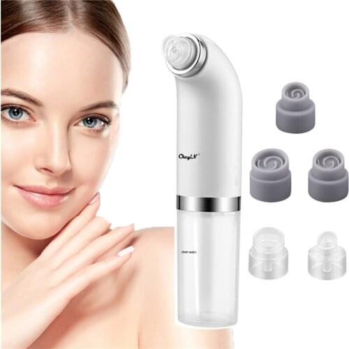 Ckeyin Small Bubble Blackhead Instrument Blu-Ray Water Oxygen Cycle Blackhead Exporter Cleans Pores Acne Blackhead Cleansing
