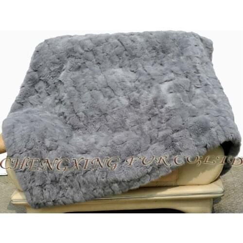 CX-D-30/Z 150x200cm Customed Made Natural Colour Rabbit Fur Patchwork Carpet ~Drop Shipping