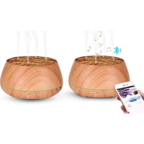 Essential Oil Diffuser with Speaker, 400Ml Aroma Diffuser Cool Mist Ultrasonic Humidifier for Baby Room Yoga Spa